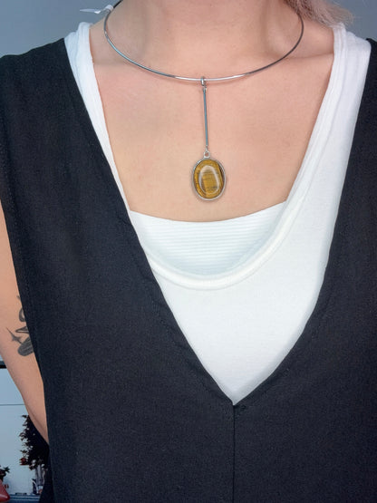 (-50%)Big pendant neck ring