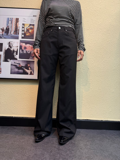 Low waist Striped pants #00858