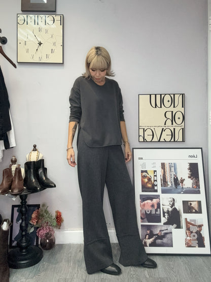 Round neck cotton tee #00012