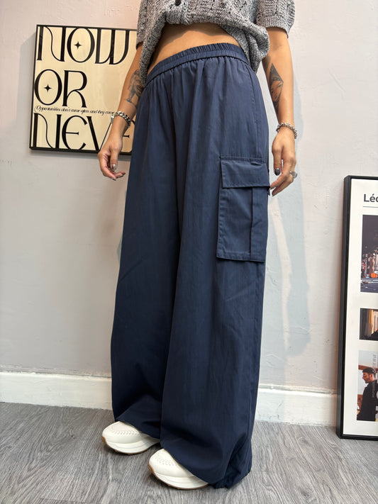 Side pockets cargo pants#00688