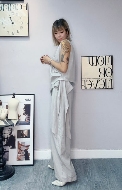 V neck tank top X pants set #00558