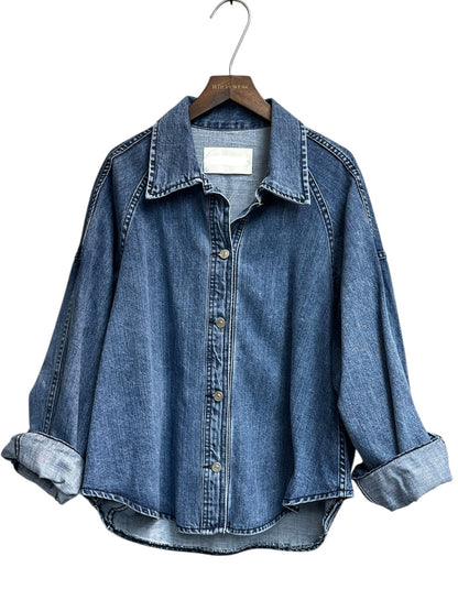 (-30% off)Batwing sleeve denim jacket