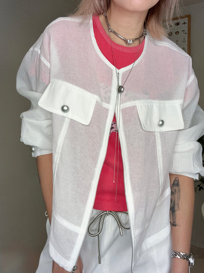 (Promotion -20%)See through jacket #00692