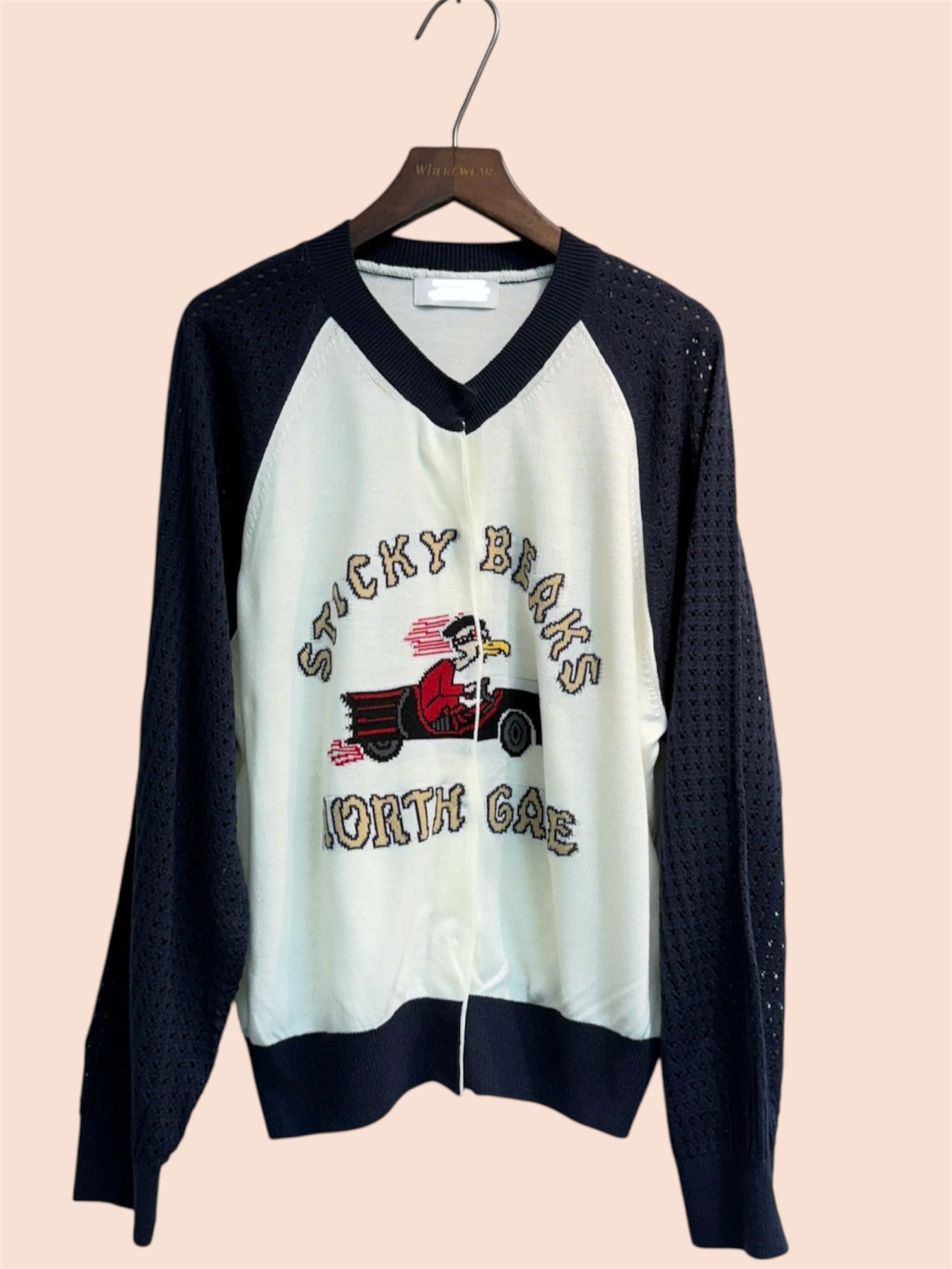 Cut out sleeves knit cardigan #00360