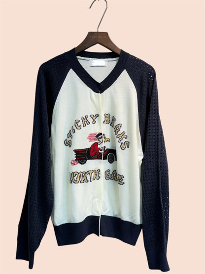 Cut out sleeves knit cardigan #00360