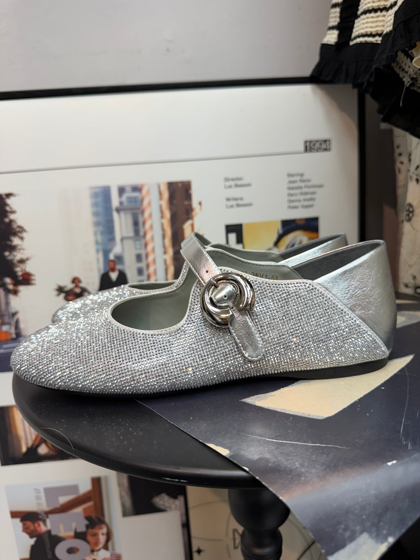Glittering silver ballet shoes(pre order 7-21days)