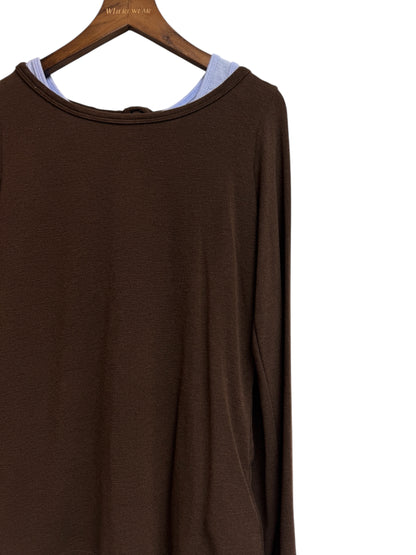 Back ribbon two pieces cotton tee