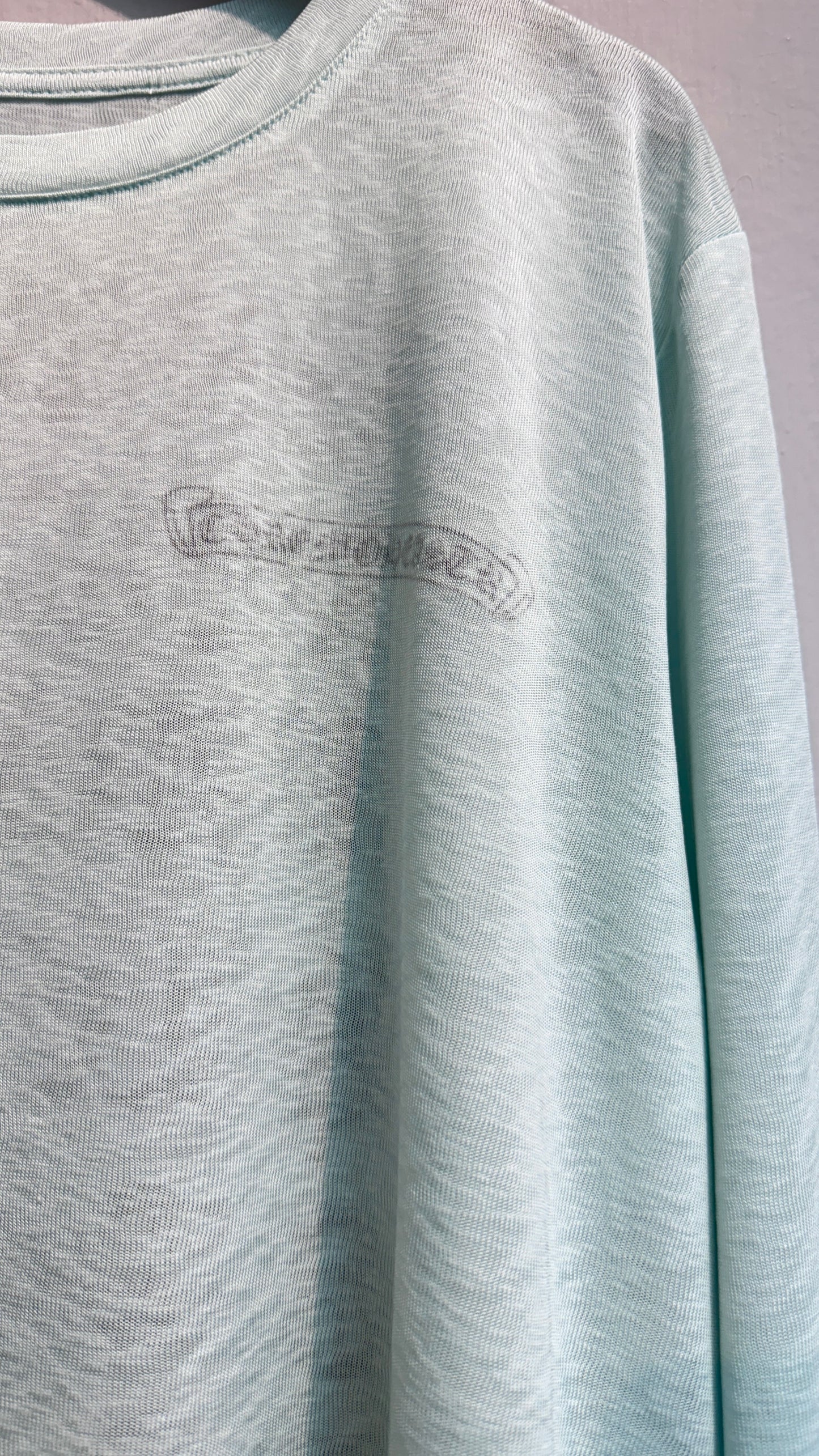 Black word inside long sleeves tee #00696