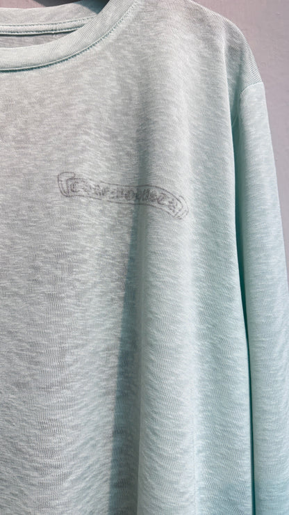 Black word inside long sleeves tee #00696