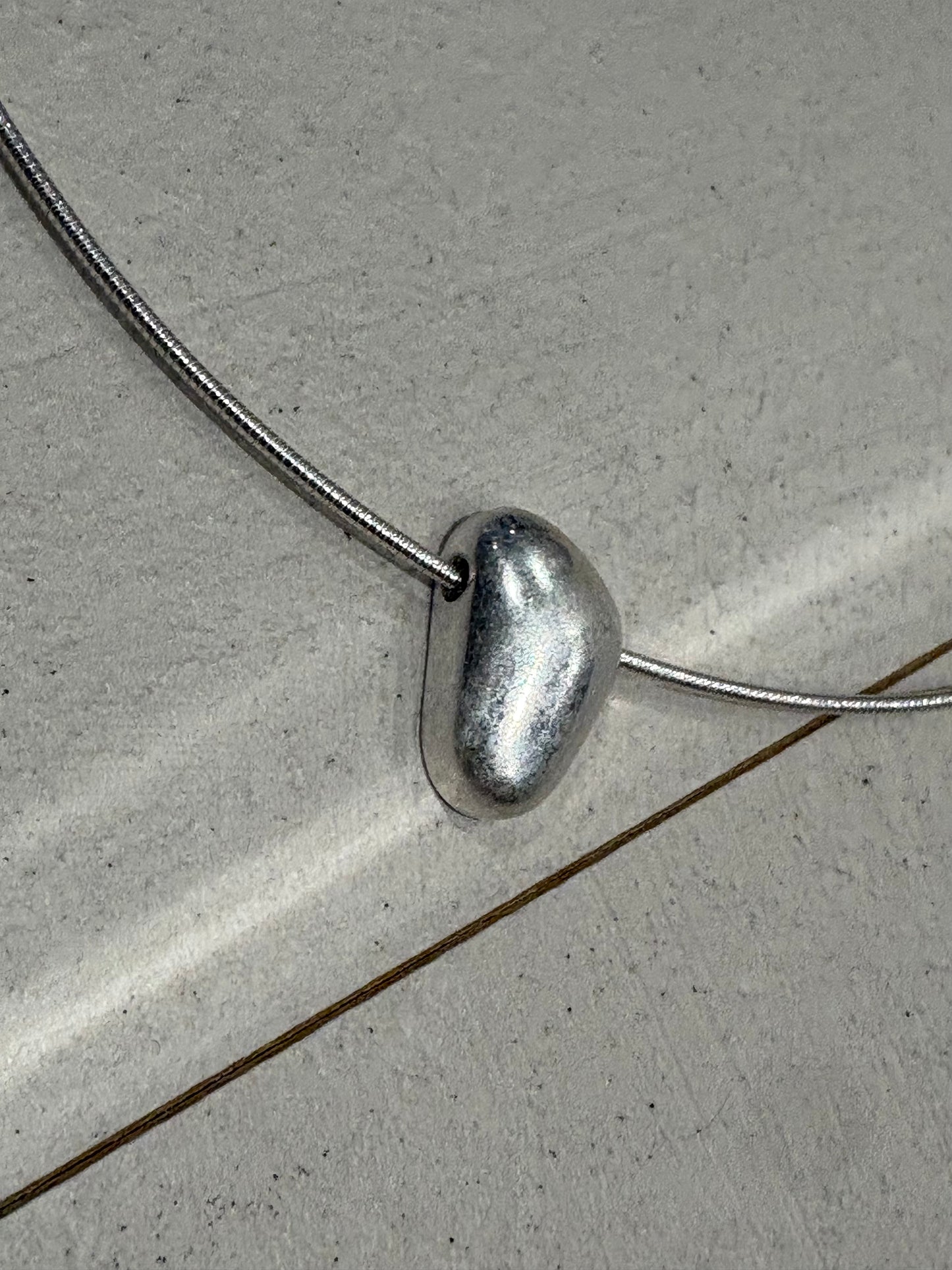 beans shape round necklace