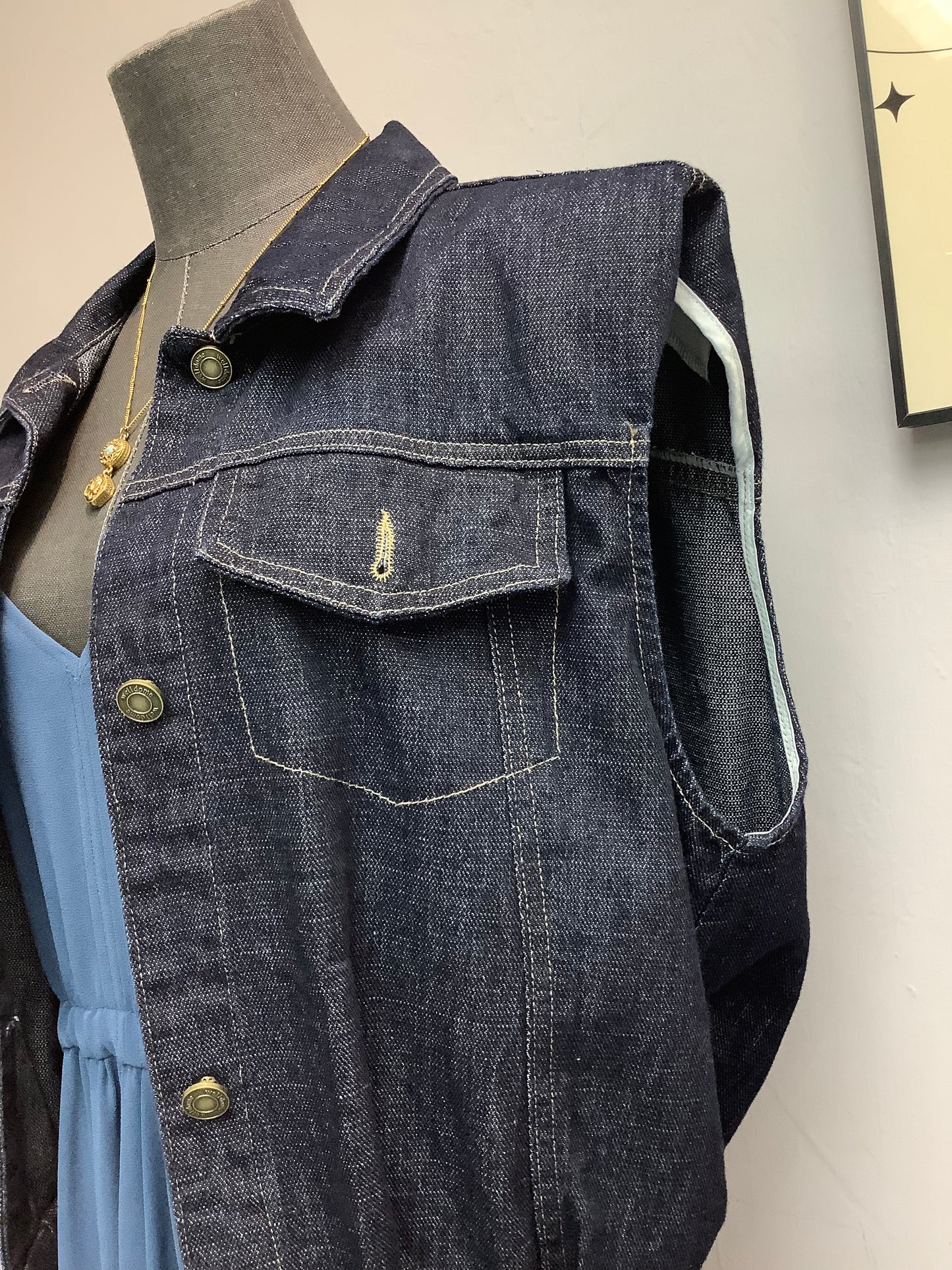 (-20% Off)Denim Vest Jacket