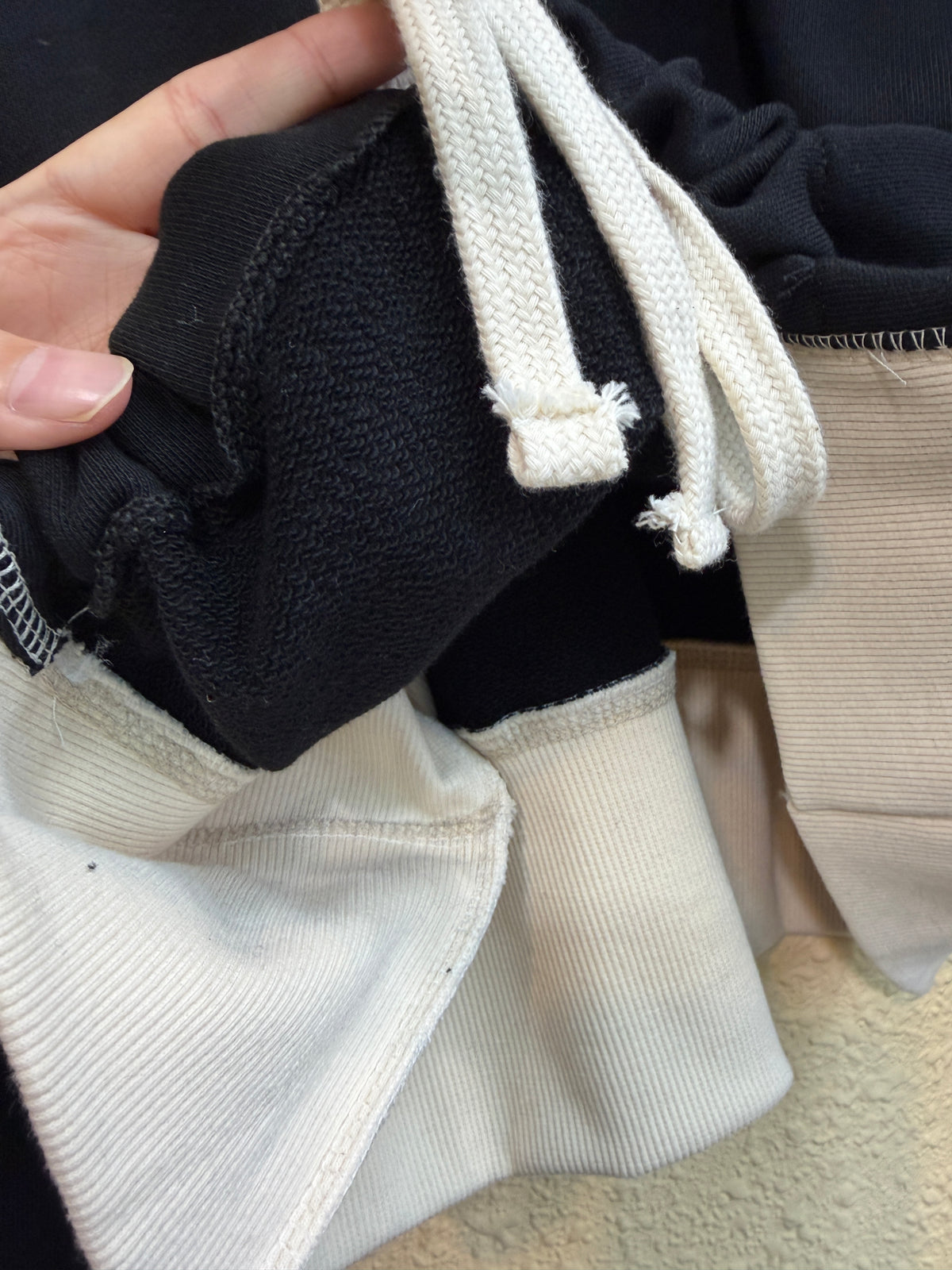 Double collar loose Sweatshirt #00975