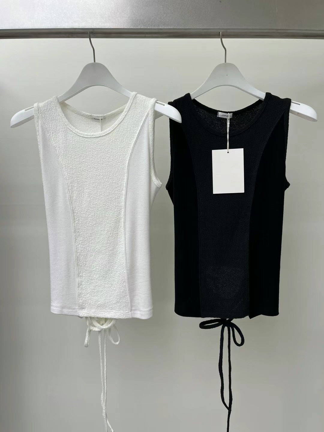 Tie up backless vest