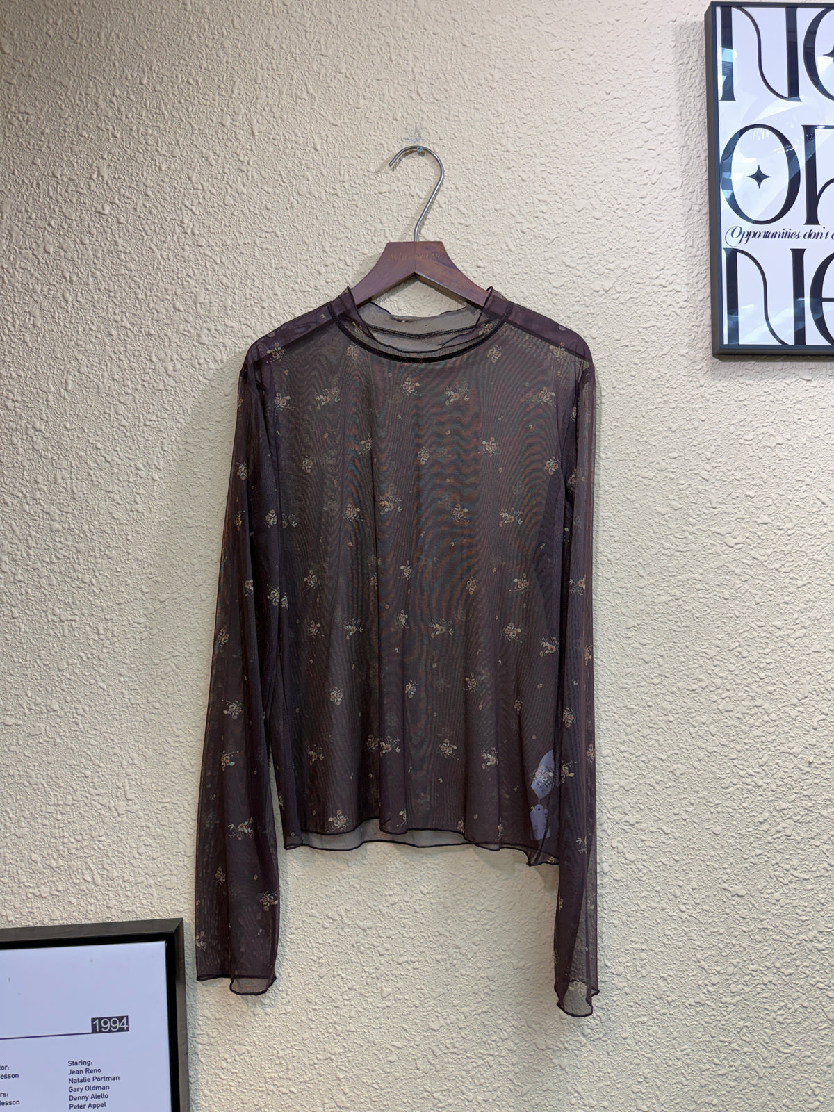 Mini flower see through top #01046